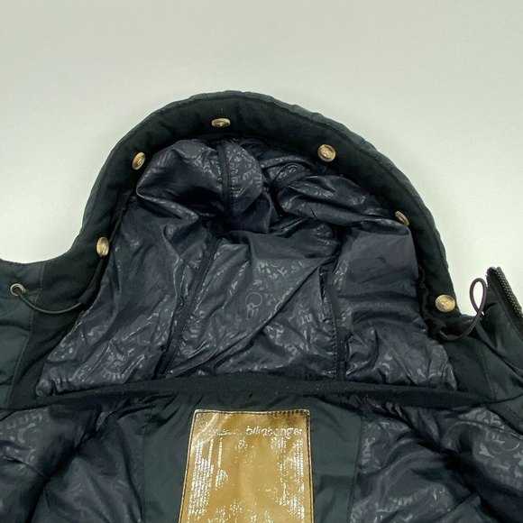 Billabong Womens Hooded Jacket Size M Vest Black Pockets Outwear Style Skii Doo - Picture 6 of 10